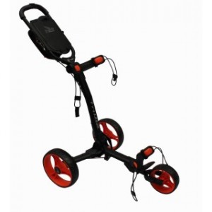 Axglo Golftrolley - schwarzer Rahmen, rote Räder